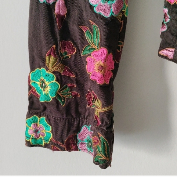 Johnny Was Women's Embroidered Floral Blazer Jacket Y2K Size XS - Picture 4 of 9